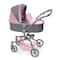 Badger Basket Gray & Pink Daydream Multi-Function Single Doll Pram & Stroller